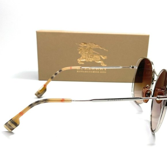 Burberry Silver 60mm Women's Sunglasses! - Picture 3 of 4